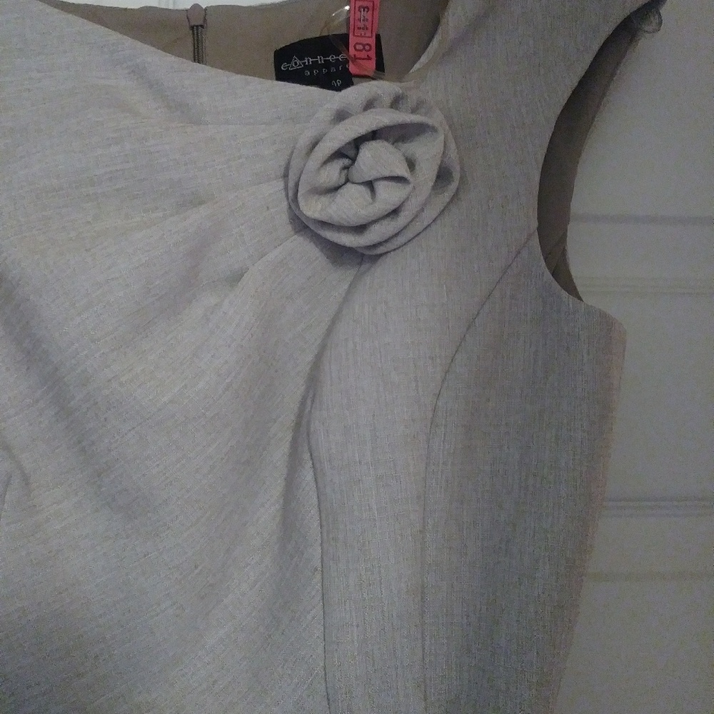 Connected Apparel Linenlike Career Dress P View 2